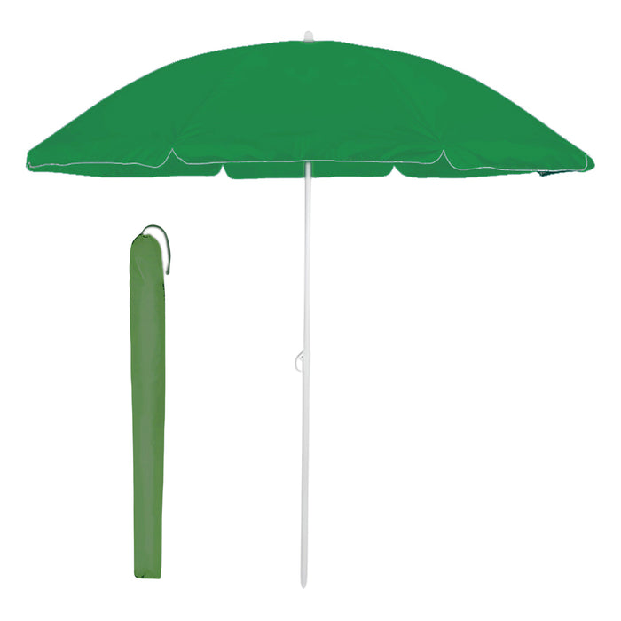 Marvin Ombrellone da Spiaggia FLEXY Inclinabile con Borsa Portatile 200 cm e Palo in Alluminio Telo in Tessuto Pol Verde