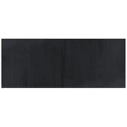 Tappeto del soggiorno | Tappeto Rettangolare Nero 80x200 cm in Bamb¨´