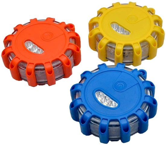 Faro di sicurezza per veicoli - Luci di avviso acqua-resistenti - Illuminazione stradale a LED - Fari stroboscopici - Set di 3 - Luci di avviso di sicurezza - Luci di avviso per veicoli