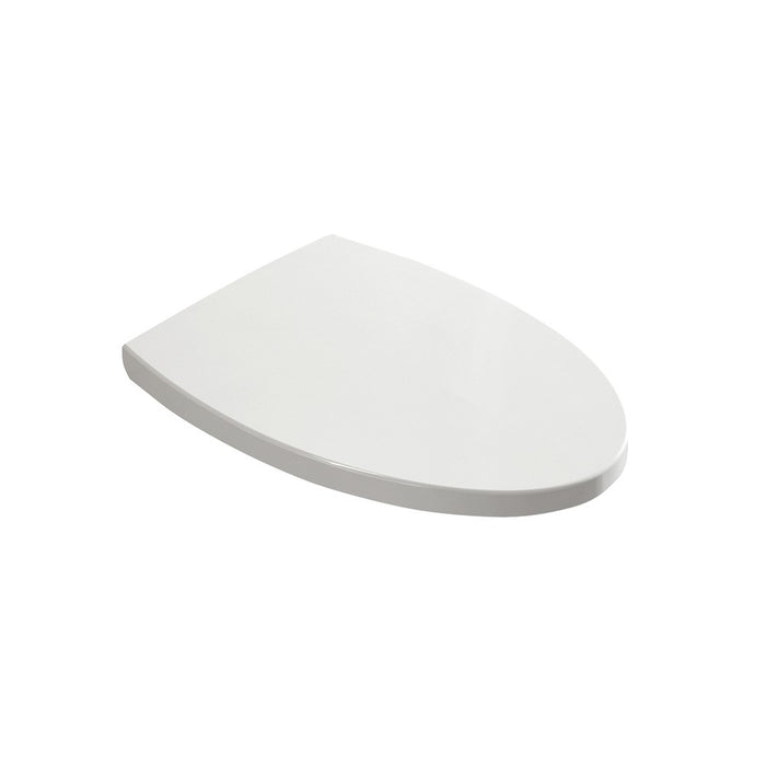 Sedile in termodurente con cerniere in acciaio per vaso day sospeso e filo muro