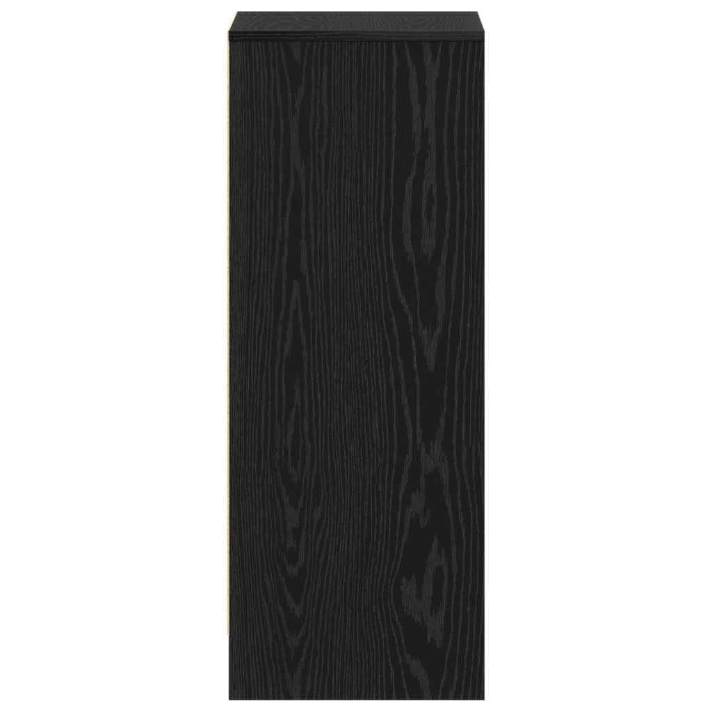 Mobile per scarpe  Nero Rovere 60x35x92 cm in legno ingegnerizzato