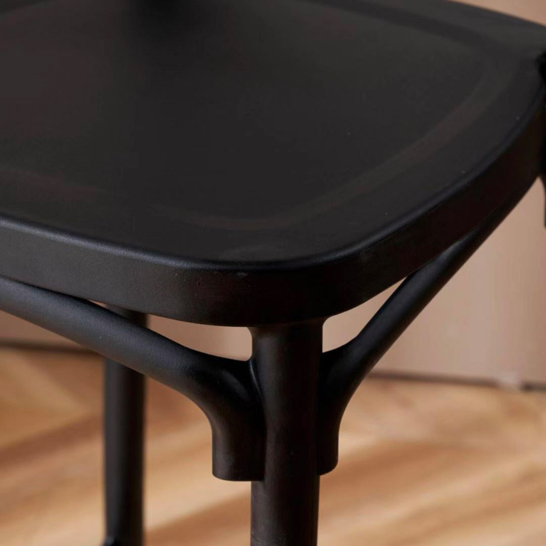 Set 4 Sgabelli 40x36x91 cm in Polipropilene Pompei Nero