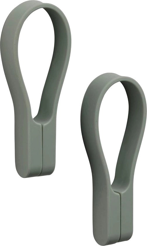 Magnetici Maniglioni per Asciugamani in Stile per Cucina e Bagno in Verde Oliva, Set da 2