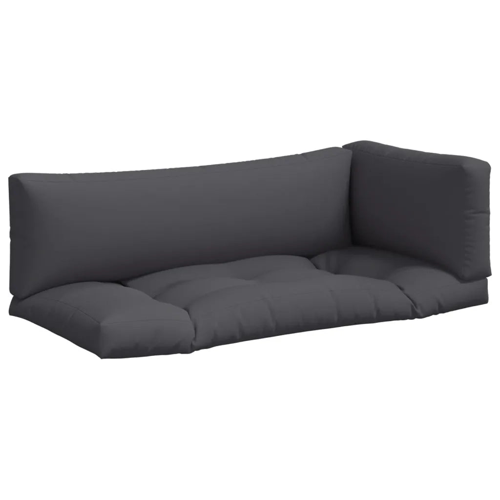 Cuscini per Pallet 3 pz Grigi in Tessuto 44652