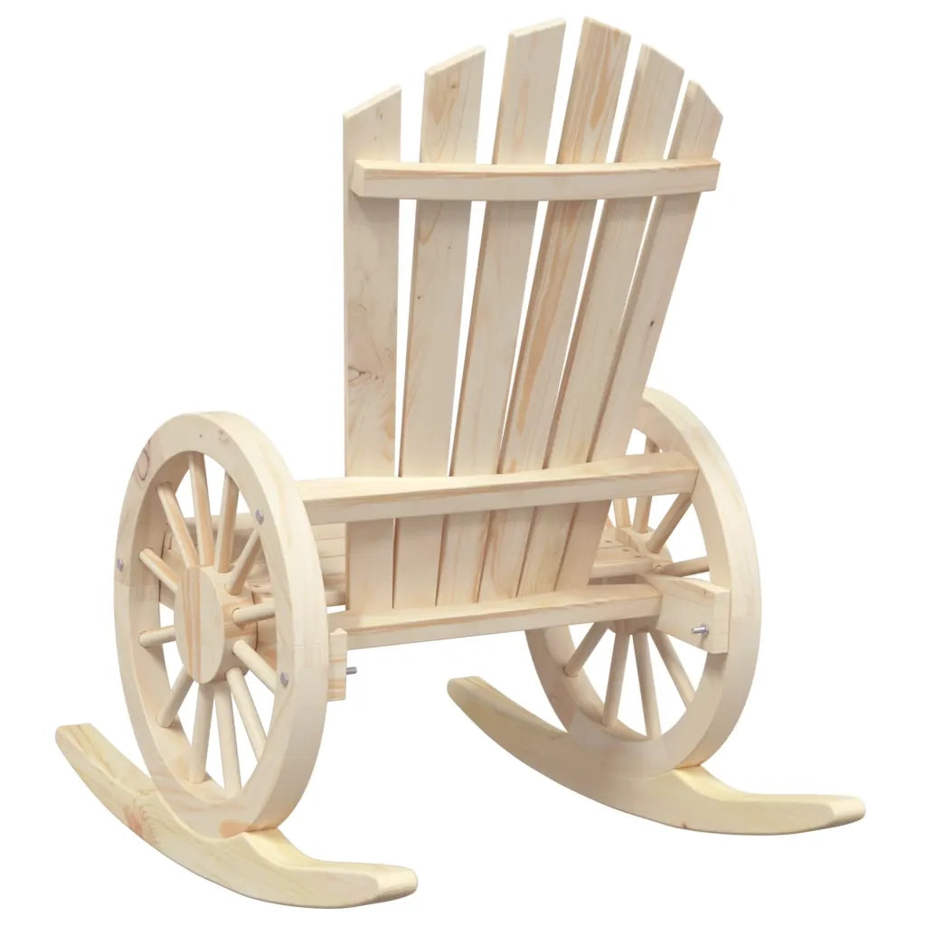 Sedie a Dondolo Adirondack 2 pz in Legno Massello di Abete 3207119