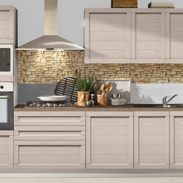PIETRA DI SIVIGLIA - Paraschizzi da cucina in PVC flessibile - Misura 120x60cm spessore 3mm