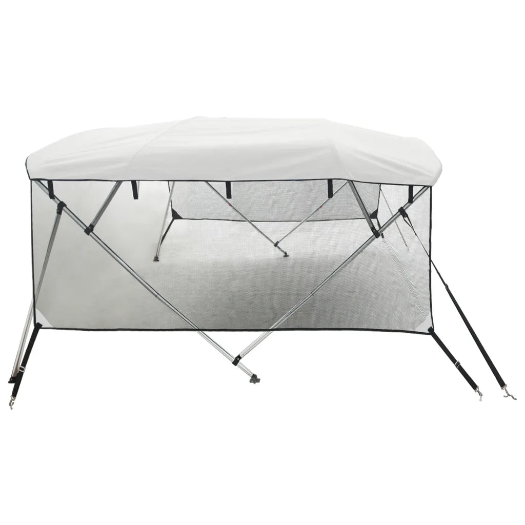 Bimini Prua con Pareti Laterali Rete 4Archi 243x(200-213)x137cm