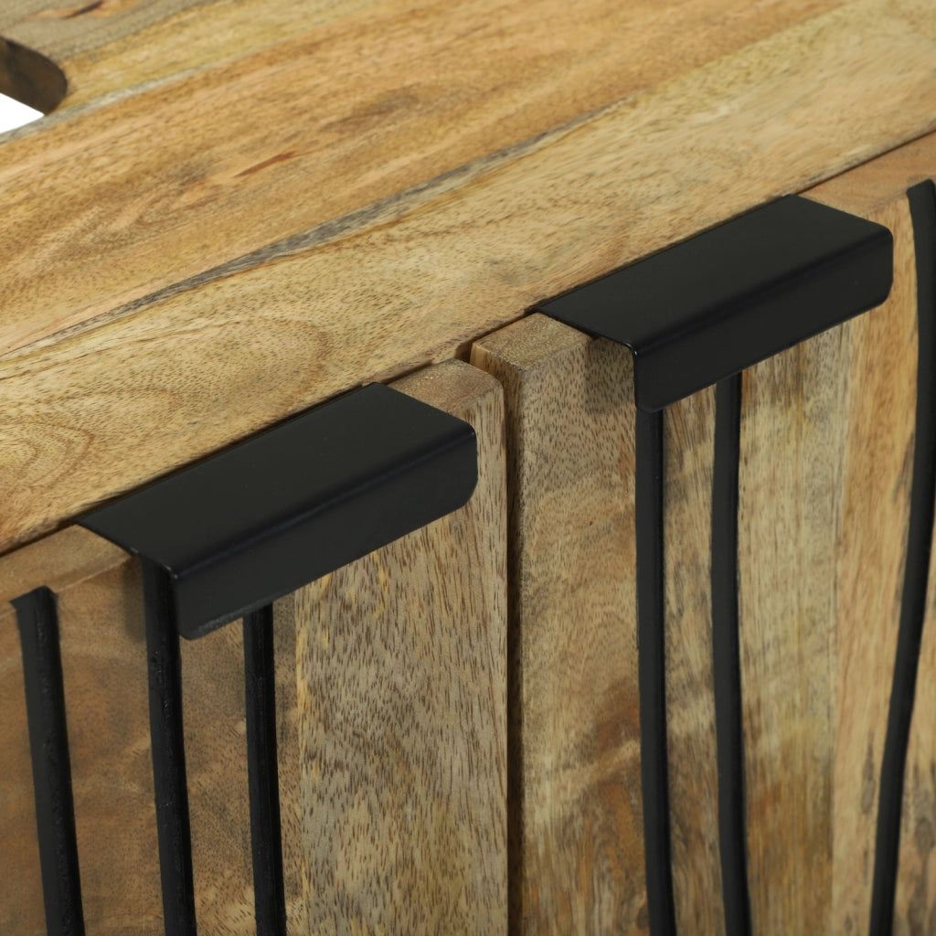 Mobile per Lavabo 62x33x58 cm Legno Massello di Mango e Legno Ingegnerizzato