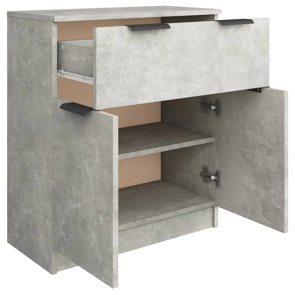 Buffet credenza cassettiera armadio mobile contenitore organizer per cucina soggiorno salotto 60 x 30 x 70 cm legno ingegnerizzato grigio 02_0031953