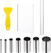 Set di rulli acrilici per modellismo - 11 pezzi - per polimero - supporti per foglio acrilico - stecchi acrilici - rivestimento non adesivo - strumenti per modellismo DIY