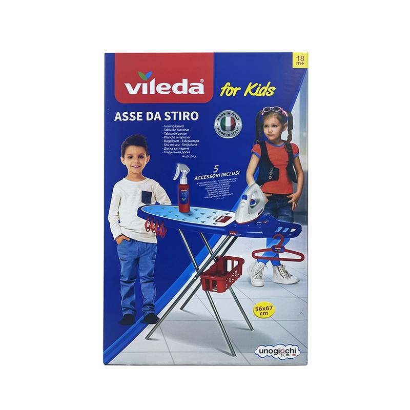 VILEDA ASSE DA STIRO FOR KIDS L'ORIGINALE VERSIONE GIOCATTOLO CON 6 ACCESSORI INCLUSI PER BAMBINI 18 M+