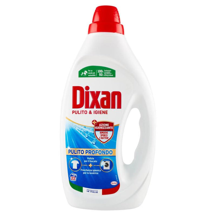 DIXAN LIQUIDO LAVATRICE PULITO E IGIENE 22 LAVAGGI 990 ML