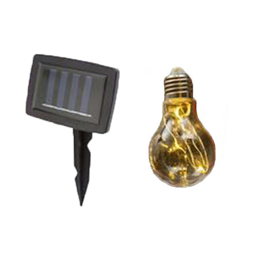CATENA DI 10 LAMPADINE SOLARI LED BIANCO CALDO LUNGHEZZA CAVO 1 METRO RICARICA AD ENERGIA SOLARE
