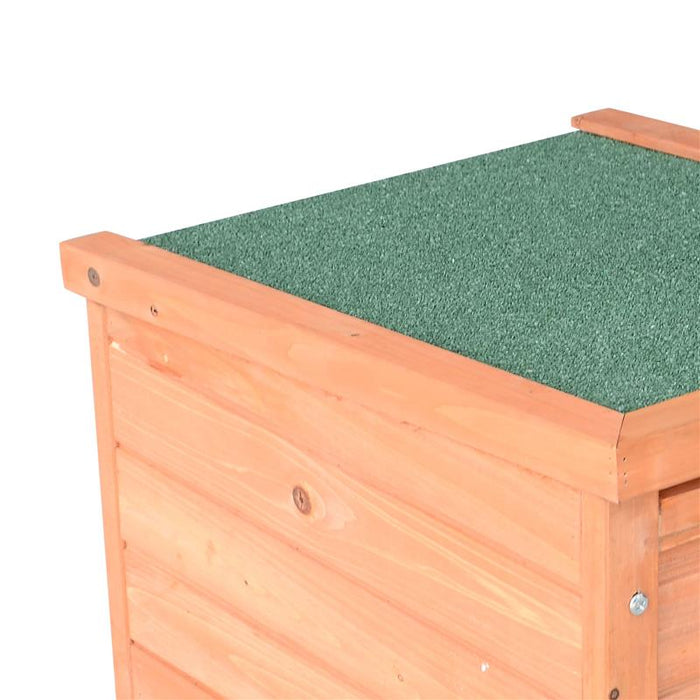 CONIGLIERA GABBIA PER PICCOLI ANIMALI CON TETTO APRIBILE IN LEGNO 51X42X43 CM