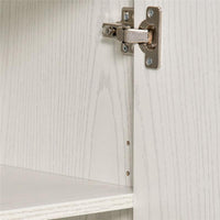 MOBILE CUCINA CON RUOTE E RIPIANO IN LEGNO 60.4X40.3X97CM BIANCO