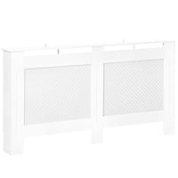 COPRITERMOSIFONE IN LEGNO A GRIGLIA 151.5X82X19CM BIANCO