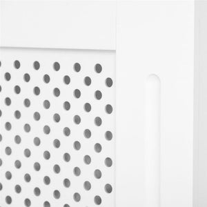 COPRITERMOSIFONE IN LEGNO A GRIGLIA 151.5X82X19CM BIANCO