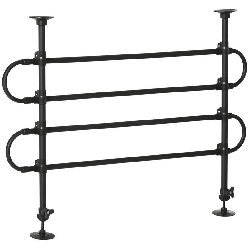 GRIGLIA DI PROTEZIONE REGOLABILE PER I ANIMALI DOMESTICI ADATTO A OGNI AUTO NERO