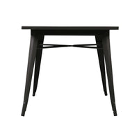 TAVOLO STELVIO QUADRATO IN ACCIAIO 80 X 80X75 CM IN COLORE ANTRACITE OKX