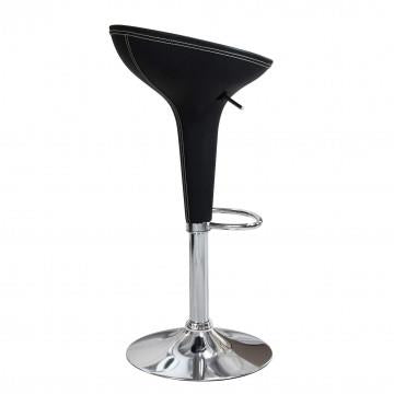 SGABELLO JAGO CON POGGIAPIEDI STRUTTURA IN METALLO E SEDUTA IN PLASTICA 39.5X44.5X58/78H CM OKX