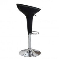 SGABELLO JAGO CON POGGIAPIEDI STRUTTURA IN METALLO E SEDUTA IN PLASTICA 39.5X44.5X58/78H CM OKX