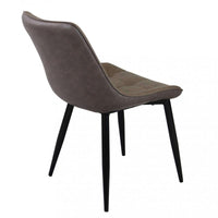 POLTRONA WINONA IN ECOPELLE CON STRUTTURA IN METALLO 59X51X82H CM MARRONE OKX