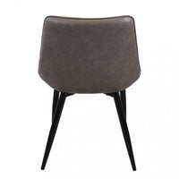 POLTRONA WINONA IN ECOPELLE CON STRUTTURA IN METALLO 59X51X82H CM MARRONE OKX