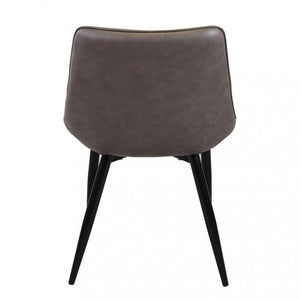 POLTRONA WINONA IN ECOPELLE CON STRUTTURA IN METALLO 59X51X82H CM MARRONE OKX