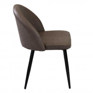 POLTRONA SISSY SEDUTA E SCHIENALE IN ECOPELLE CON STRUTTURA IN METALLO 50X50X76H CM OKX