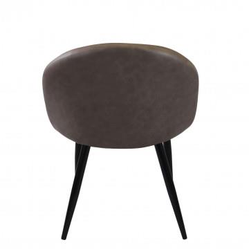 POLTRONA SISSY SEDUTA E SCHIENALE IN ECOPELLE CON STRUTTURA IN METALLO 50X50X76H CM OKX