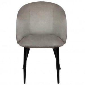 POLTRONA YASMINA IN VELLUTO 50 X 50 X 76 CM TORTORA OKX