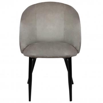 POLTRONA YASMINA IN VELLUTO 50 X 50 X 76 CM TORTORA OKX