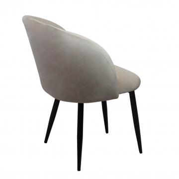 POLTRONA YASMINA IN VELLUTO 50 X 50 X 76 CM TORTORA OKX