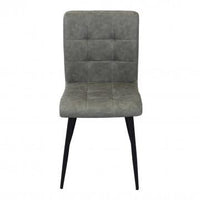 POLTRONA ROSALYN REALIZZATA CON SEDUTA IN ECOPELLE 47,5 X 59 X 81CM GRIGIO OKX