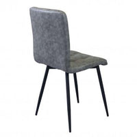POLTRONA ROSALYN REALIZZATA CON SEDUTA IN ECOPELLE 47,5 X 59 X 81CM GRIGIO OKX