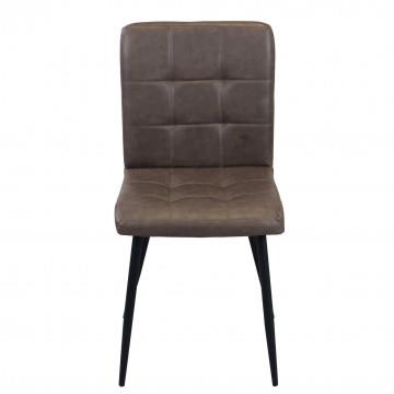 POLTRONA ROSALYN REALIZZATA CON SEDUTA IN ECOPELLE 47,5 X 59 X 81CM MARRONE OKX