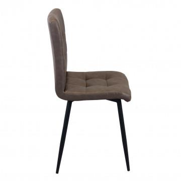 POLTRONA ROSALYN REALIZZATA CON SEDUTA IN ECOPELLE 47,5 X 59 X 81CM MARRONE OKX