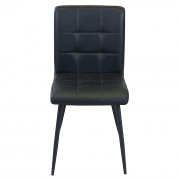 POLTRONA ROSALYN REALIZZATA CON SEDUTA IN ECOPELLE 47,5 X 59 X 81CM NERO OKX