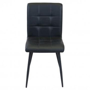 POLTRONA ROSALYN REALIZZATA CON SEDUTA IN ECOPELLE 47,5 X 59 X 81CM NERO OKX