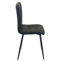 POLTRONA ROSALYN REALIZZATA CON SEDUTA IN ECOPELLE 47,5 X 59 X 81CM NERO OKX