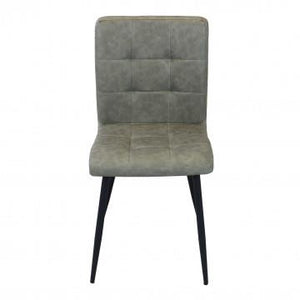 POLTRONA ROSALYN REALIZZATA CON SEDUTA IN ECOPELLE 47,5X59X81H CM TORTORA