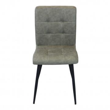 POLTRONA ROSALYN REALIZZATA CON SEDUTA IN ECOPELLE 47,5X59X81H CM TORTORA