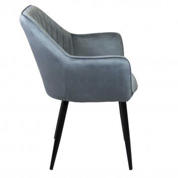 POLTRONA CANDY STRUTTURA IN METALLO SCHIENALE E SEDUTA IN VELLUTO 61X61X82H CM OKX