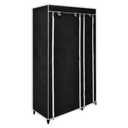 Armadio Guardaroba Pieghevole Nero 110 x 45 x 175 cm  cod mxl 67886