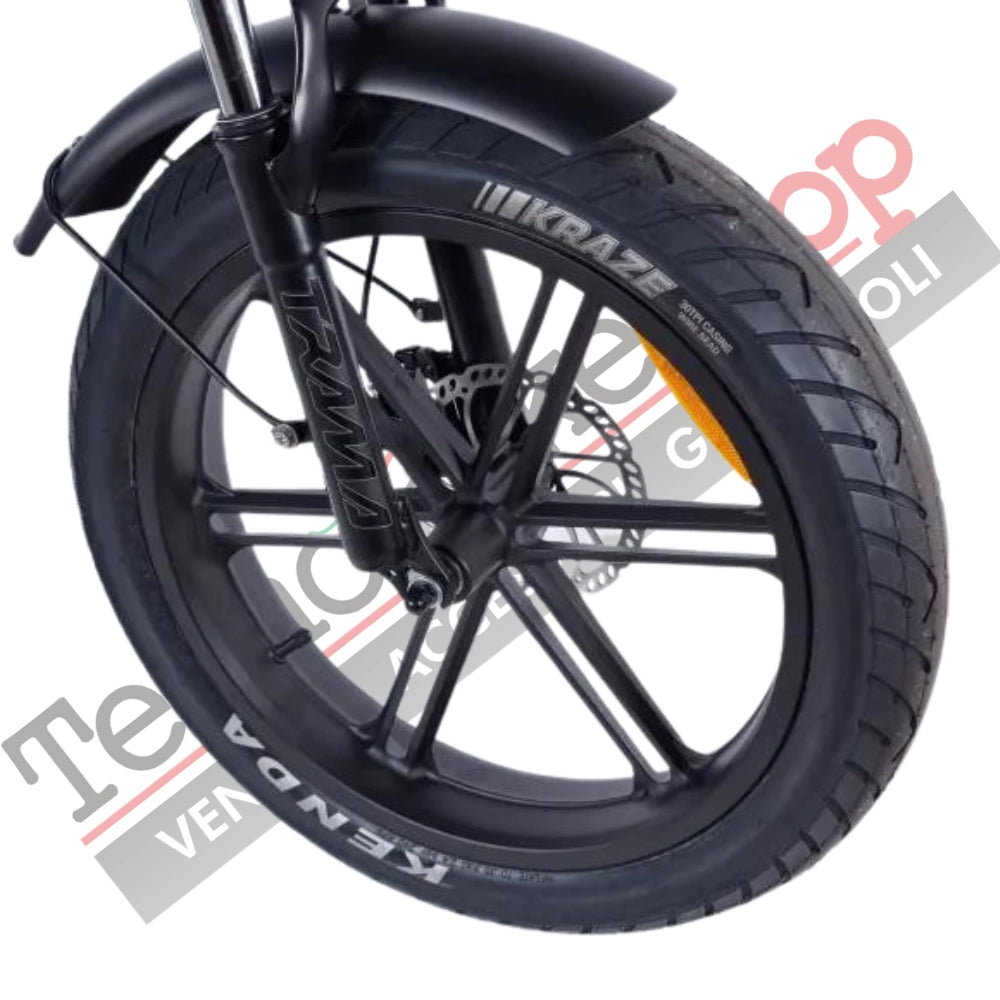 Bicicletta Elettrica Z-Tech ZT-89-K KRONOS 250/500W 48V13Ah Batteria Litio-Arancione