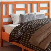 Testiera-Testata-Testiera Decorativa Marrone Cera 150 cm in Legno Massello di Pino 417795