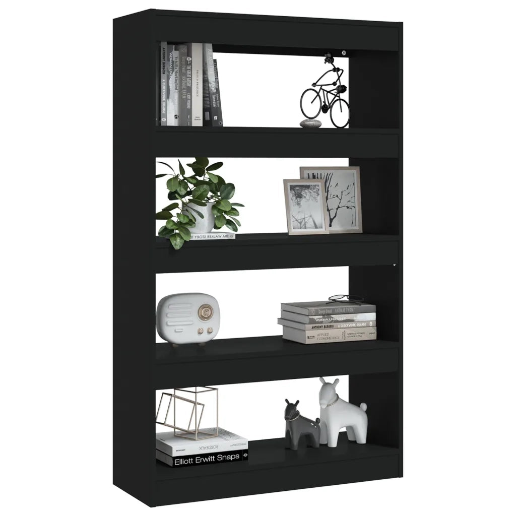 Libreria/Divisorio Nero 80x30x135 cm in Truciolato 811710