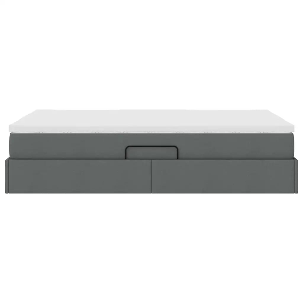 Letto con contenitore e materasso Grigio scuro 120 x 200 cm 3370219