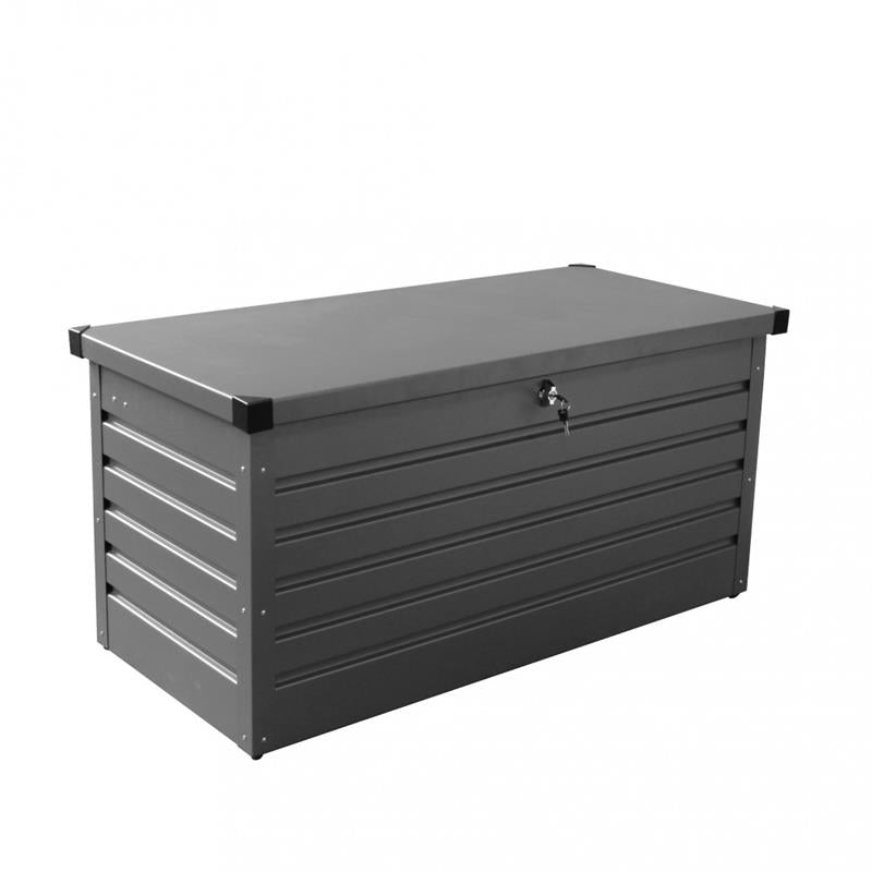 BAULE NERO IN ALLUMINIO DA ESTERNO CM 130 L X 61 P X 63 H OKX