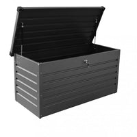 BAULE NERO IN ALLUMINIO DA ESTERNO CM 130 L X 61 P X 63 H OKX